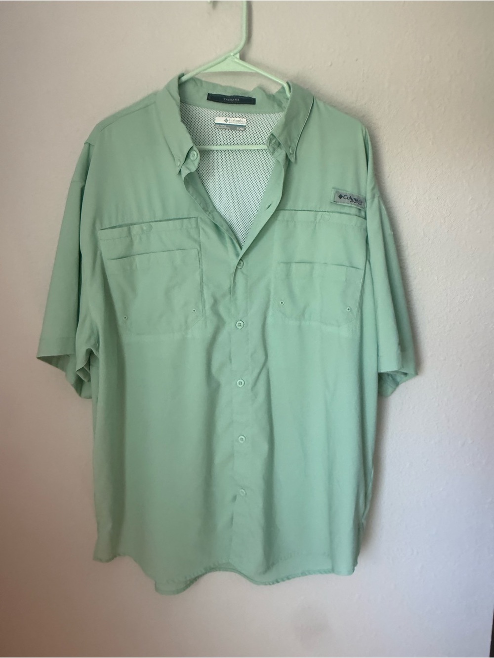 Columbia Short-Sleeve Button-Down Shirt - Mint